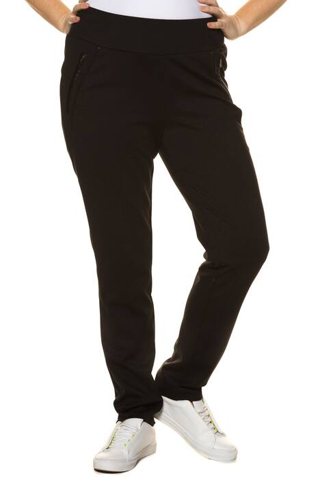 Zip Pocket Elastic Waist Stretch Knit Sienna Fit Pants