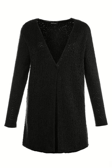 Cardigan, Strukturstrick, längere Form, Langarm