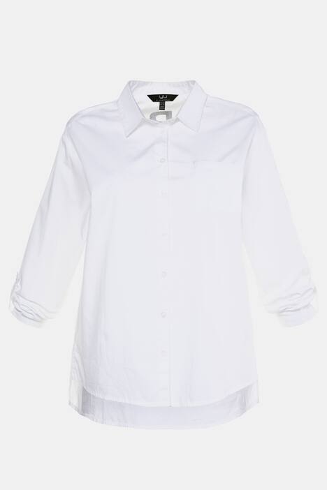 Hemdbluse, Rücken-Schriftzug, Relaxed, Krempelriegel