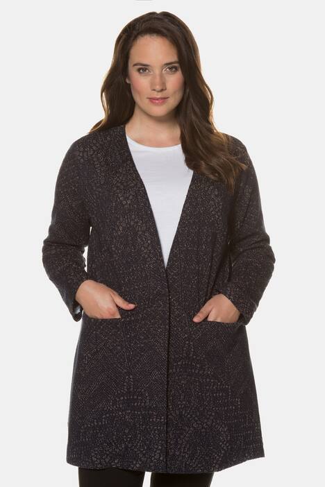 Jacke, 3D-Strickmuster, Metallic-Effekt, selection