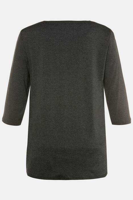 Shirt, Blüten-Flockdruck, 3/4-Arm, selection