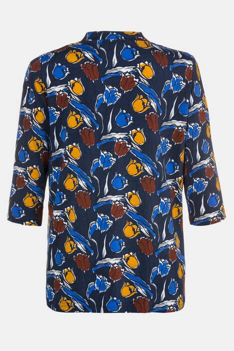 Druckshirt, Blüten-Design, Kellerfalte, selection