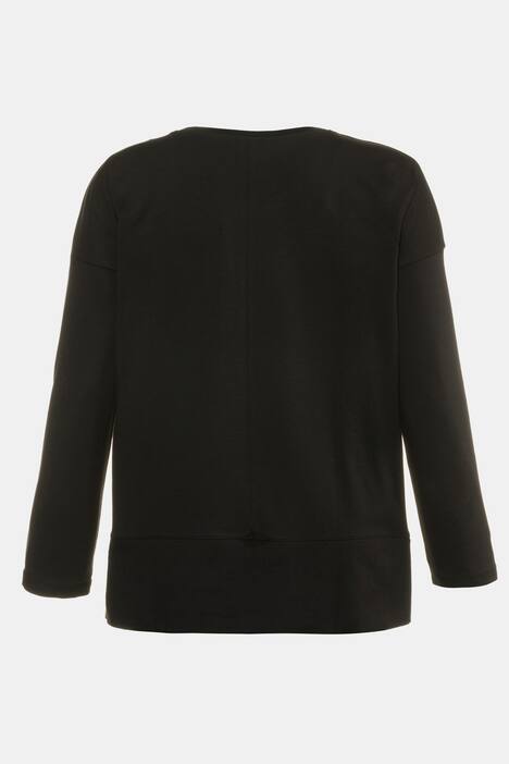Grommet Hem Oversized Cotton Tee
