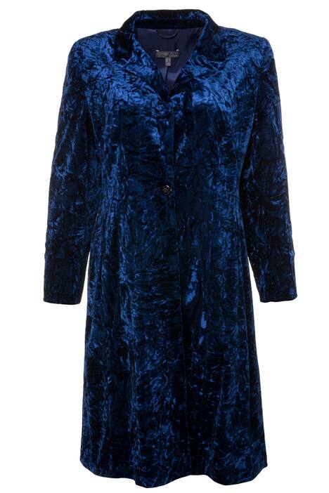 Panne Velvet One Button Design Lined Jacket