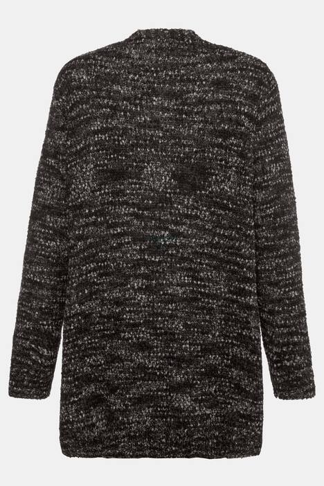 Cardigan, Fancystrick, offene Form, Langarm