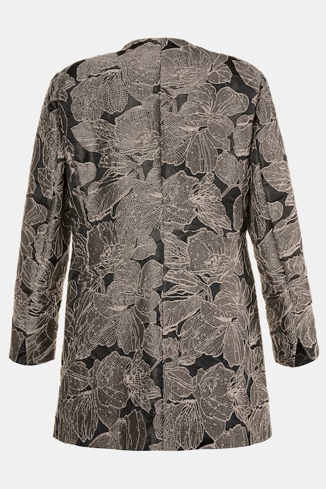 Blazer, gewebte 3D-Blüten, Schmuckknopf, selection