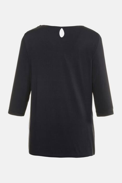 Shirt, Paillettenmuster, Classic, Nackenschlitz