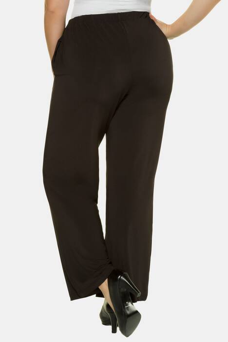 Jersey Knit Elastic Waist Mary Fit Straight Leg Pants