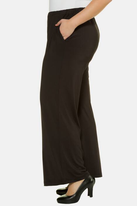 Jersey Knit Elastic Waist Mary Fit Straight Leg Pants