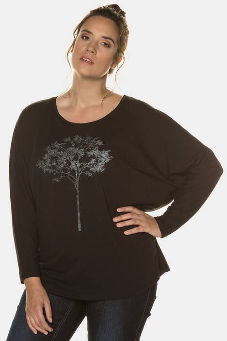 Shirt, weiter Fledermausarm, Biobaumwolle