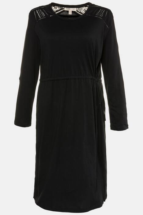 Kleid, Spitze, Bindegürtel, Krempelriegel, Biobaumwolle