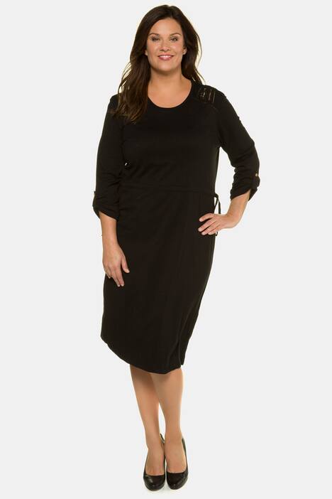 Kleid, Spitze, Bindegürtel, Krempelriegel, Biobaumwolle
