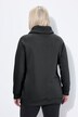 Sweat-shirt à large col montant, poches et manches longues raglan