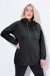 Sweat-shirt à large col montant, poches et manches longues raglan