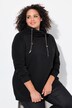 Sweat-shirt à large col montant, poches et manches longues raglan