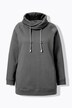 Sweat-shirt à large col montant, poches et manches longues raglan