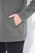 Sweat-shirt à large col montant, poches et manches longues raglan
