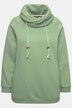 Sweat-shirt à large col montant, poches et manches longues raglan