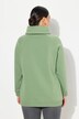 Sweat-shirt à large col montant, poches et manches longues raglan