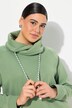 Sweat-shirt à large col montant, poches et manches longues raglan
