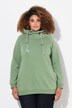 Sweat-shirt à large col montant, poches et manches longues raglan