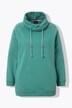 Sweat-shirt à large col montant, poches et manches longues raglan