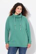 Sweat-shirt à large col montant, poches et manches longues raglan