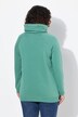 Sweat-shirt à large col montant, poches et manches longues raglan