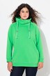Sweat-shirt à large col montant, poches et manches longues raglan