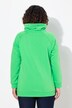 Sweat-shirt à large col montant, poches et manches longues raglan