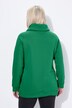 Sweat-shirt à large col montant, poches et manches longues raglan