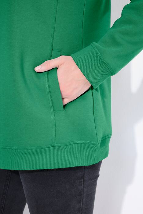 Sweatshirt, wijde opstaande kraag, zakken, lange raglanmouw