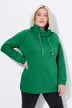 Sweat-shirt à large col montant, poches et manches longues raglan
