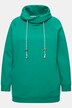 Sweat-shirt à large col montant, poches et manches longues raglan