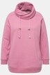 Felpa con ampio colletto alto, tasche e maniche lunghe raglan