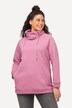 Felpa con ampio colletto alto, tasche e maniche lunghe raglan