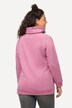 Felpa con ampio colletto alto, tasche e maniche lunghe raglan