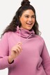 Felpa con ampio colletto alto, tasche e maniche lunghe raglan