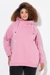 Felpa con ampio colletto alto, tasche e maniche lunghe raglan
