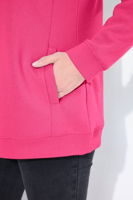 Sweatshirt, wijde opstaande kraag, zakken, lange raglanmouw