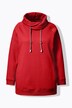Sweat-shirt à large col montant, poches et manches longues raglan
