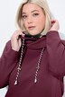 Sweatshirt, wijde opstaande kraag, zakken, lange raglanmouw