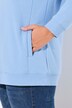 Sweat-shirt à large col montant, poches et manches longues raglan