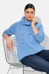 Sweatshirt, wijde opstaande kraag, zakken, lange raglanmouw