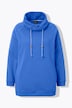 Sweat-shirt à large col montant, poches et manches longues raglan