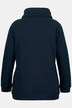 Sweat-shirt à large col montant, poches et manches longues raglan