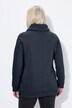 Sweat-shirt à large col montant, poches et manches longues raglan