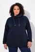 Sweat-shirt à large col montant, poches et manches longues raglan