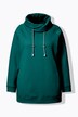 Sweat-shirt à large col montant, poches et manches longues raglan