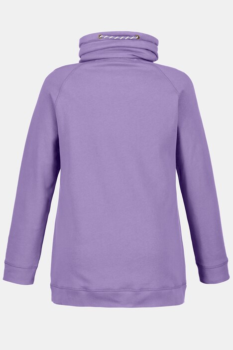 Sweatshirt, weiter Stehkragen, Taschen, Raglan-Langarm